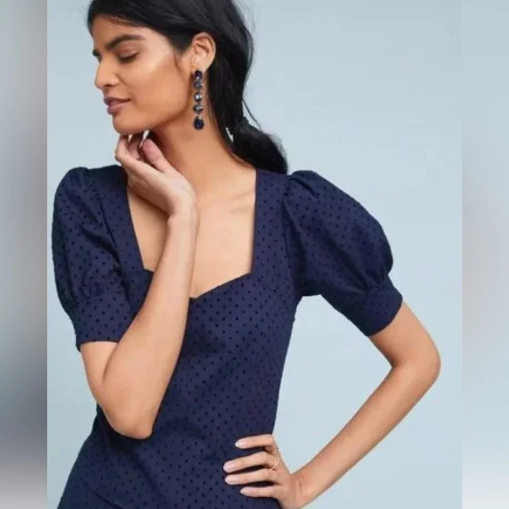 Maeve by Antropologie
Women's Sevigny Top Blue
Polka Dot Blouse Size X-Small - Picture 2 of 11